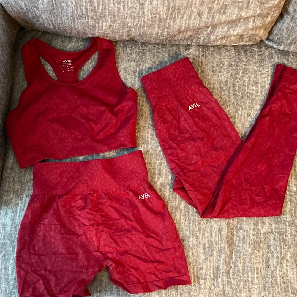 AYBL Women's Raspberry Workout set